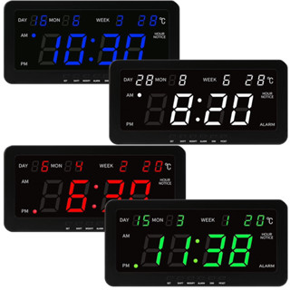 นาฬิกาดิจิตอล (CX2158) 21.5x10.3x3cm นาฬิกา ตั้งโต๊ะ LED DIGITAL CLOCK