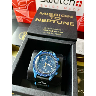 นาฬิกา OMEGA x swatch รุ่น พิเศษ Mission to Neptune Gold ของแท้100% ผ่อนชำระ0% (Rare)