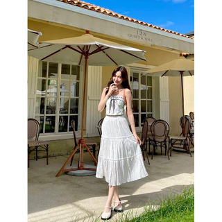 Mabel Skirt - กระโปรงยาวแต่งระบาย