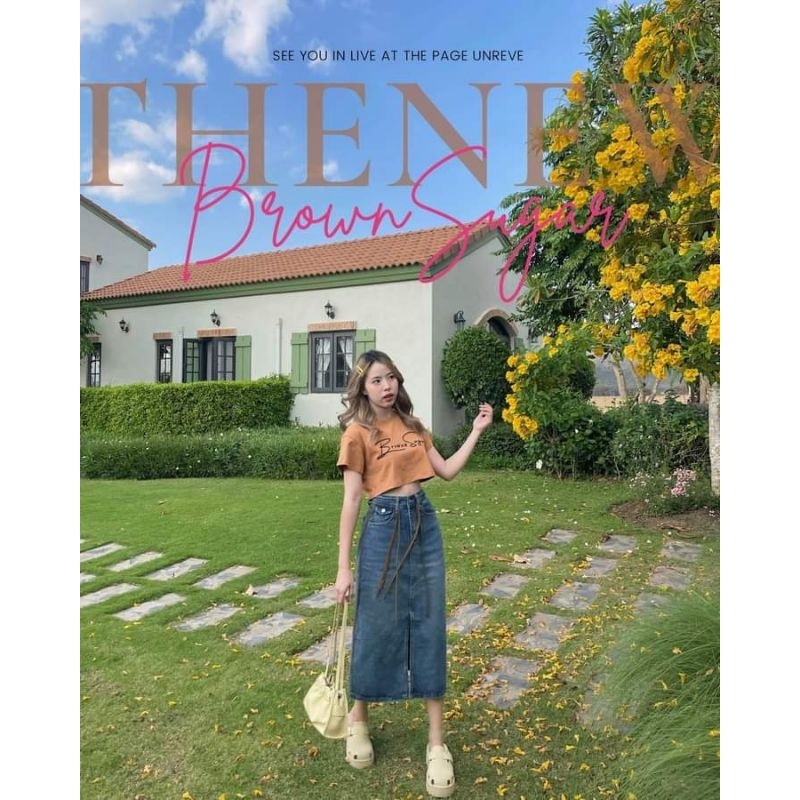 ❌ขายแล้ว❌ชุดเซ็ดกระโปรงยาว unreve มือสองไซส์S. Un Reve