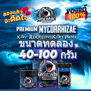 (ถูกสุด 11บ/g) Great White Mycorrhizae ไมครอไรซ่าเกรดพรีเมี่ยม ขนาดทดลอง 40-50 กรัม