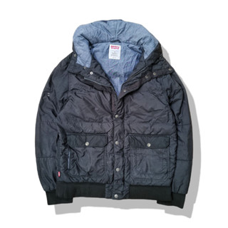 Levis Dark Grey Hooded Jacket รอบอก 45”