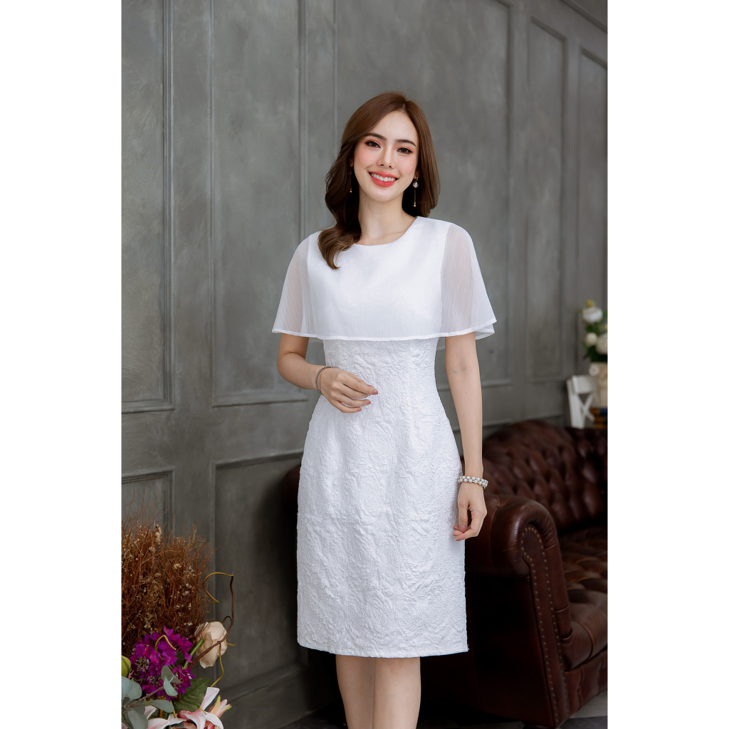 DD364-08 คลุมไหล่ขาว