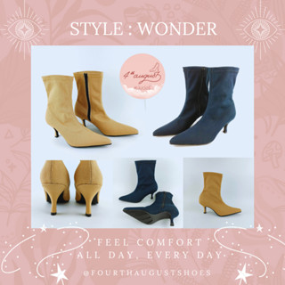 Fourth August รองเท้าบู๊ท รุ่น WONDER STRETCH CANVAS BOOTS