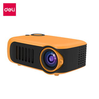 โปรเจคเตอร์ดูหนัง เครื่องฉายหนังพกพา Projector ภาพและเสียงคุณภาพสูง น้ำหนักเบา พกพาสะดวก Thejoyful