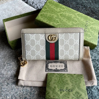 กระเป๋าตังค์ใบยาวพร้อมส่ง#guccZip around walletเทพ