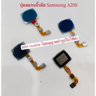 แพรปุ่มโฮมสแกนนิ้ว samsung A20S / A207  แพรปุ่มลายนิ้วมือ อะไหล่มือถือ