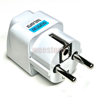 Universal to EU ปลั๊กอะแดปเตอร์ UK UK EU ยูโร KR Travel Adapter Plug Converter ปลั๊กแปลง ขาสูง