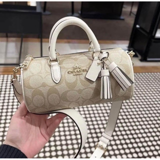 รุ่นใหม่‼️ พร้อมส่ง แท้ 🇺🇸💯% New Coach LACEY CROSSBODY IN SIGNATURE CANVAS (COACH CK689) GOLD/LIGHT KHAKI CHALK