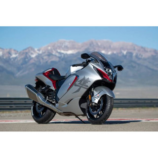 โมเดลรถจักรยานยนต์ Suzuki Hayabusa สเกล 1:12 สีเงิน silver