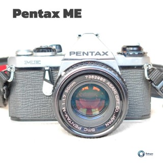 กล้องฟิล์ม SLR ยี่ห้อ Pentax ME พร้อมเลนส์ Smc pentax-m 50mm f1.7 pk mount