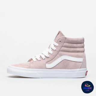 [ของแท้ ส่งฟรี จากไทย] VANS SK8-HI - (PIG SUEDE) SHADOW GRAY/TRUE WHITE