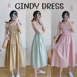 D074 : CINDY DRESS เดรสตัวยาวผูกไหล่