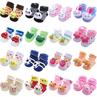 พร้อมส่ง 🇹🇭 Cutekids ถุงเท้าเด็กมีกันลื่น แรกเกิด - 1 ขวบ Link 1