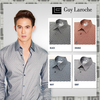 Guy Laroche เสื้อเชิ้ตคอปก ทอลายในตัว มี 4 สีให้เลือก รุ่น (BAB5208W2)