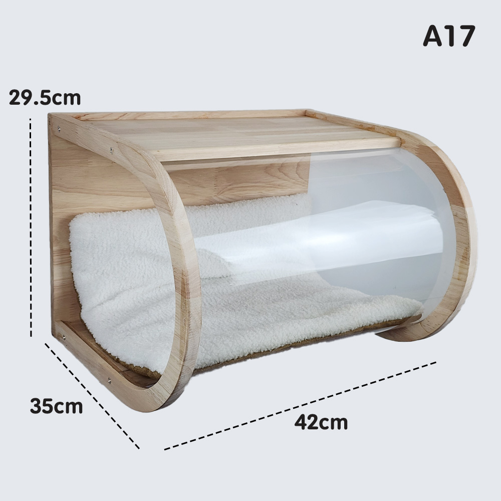 อุโมงติดผนังสำหรับน้องเหมียวนักปีนป่าย ✿ ‍⬛⋆｡