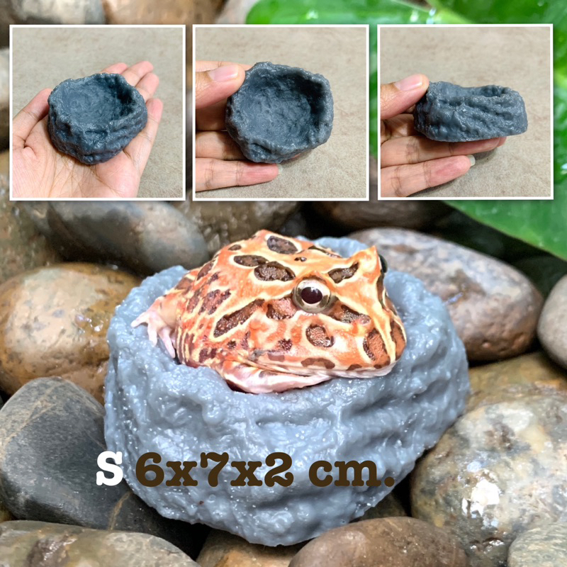 บ่อน้ำตกแต่งตู้เลี้ยงสัตว์ ถาดอาหารสัตว์ - รูปที่ 2