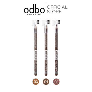 ODBO SOFT DRAWING PENCIL & BRUSH OD760 ดินสอเขียนคิ้วพร้อมแป…