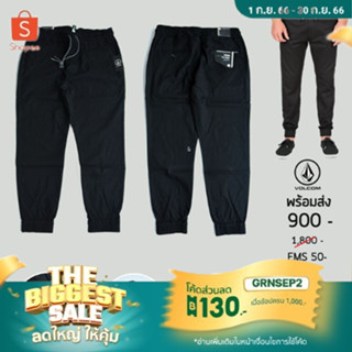 กางเกงขายาว VOLCOM FRICKIN SLIM JOGGER PANTS - BLACK รับประกันของแท้สินค้ามือ1