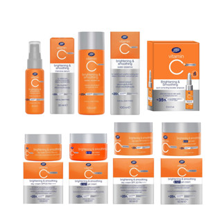 BOOTS VITAMIN C Advance Brightening and Smoothing Serum,Essence,Day cream,Night gel cream,Eye gel cream