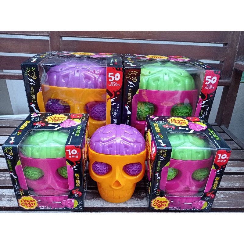 Chupa Chups 3D Skull รูปหัวกะโหลกเล็กและ ใหญ่ จูปาจุ๊ปส์ สกัล ไม่มีอมยิ้ม หัวเปล่า