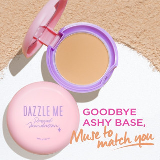 แป้งพัฟเนื้อบางเบา  Dazzle Me Muse Pressed Foundation ติดทนตลอดทั้งวัน คุมมัน SPF 25 PA+++