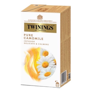 Twinings Pure Camomile Tea 25g.ทไวนิงส์ ชาคาโมมายล์ บริสุทธิ์ อาหาร เครื่องดื่ม ชาซอง