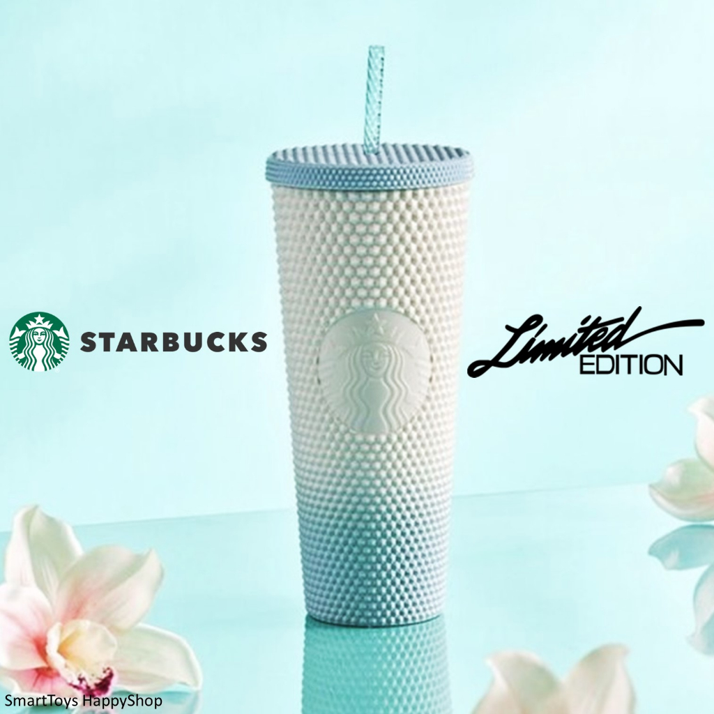 แก้วหนามเก็บความเย็นรุ่นพิเศษจากสตาร์บัค Starbucks Bling Cold Storage Mug Limited Edition Blue Sky