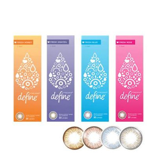 ✨Define สีใหม่ ✨1 Day Acuvue Define Fresh Collection คอนแทคสี รายวัน ( 1 กล่อง 5 คู่ )