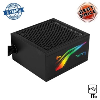 POWER SUPPLY (80+ BRONZE) 750W AEROCOOL LUX RGB ประกัน 3Y พาวเวอร์ซัพพลาย ปกรณ์จ่ายไฟ