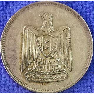 เหรียญ​อียิปต์​ Egypt, 10 Qirsh​,(รุ่น​อินทรี​เก่า), #​3090L,ใช้แล้ว