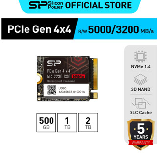 Silicon Power UD90 NVMe PCIe Gen4x4 M.2 2230 SSD, Read 5,000MB/s Write 3,200MB/s สำหรับ gaming console และ ultrabooks