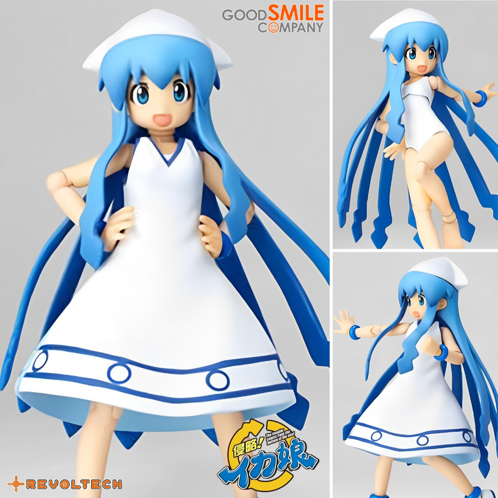 งานแท้ Good Smile Company Revoltech Squid Girl Shinryaku Ika Musume หมึกสาว ลุยหลุดโลก อิกะ มุสุเมะ 