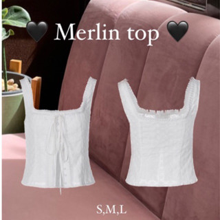 เสื้อสายเดี่ยวลูกไม้ รุ่น Merlin top พรีออเดอร์นะคะ