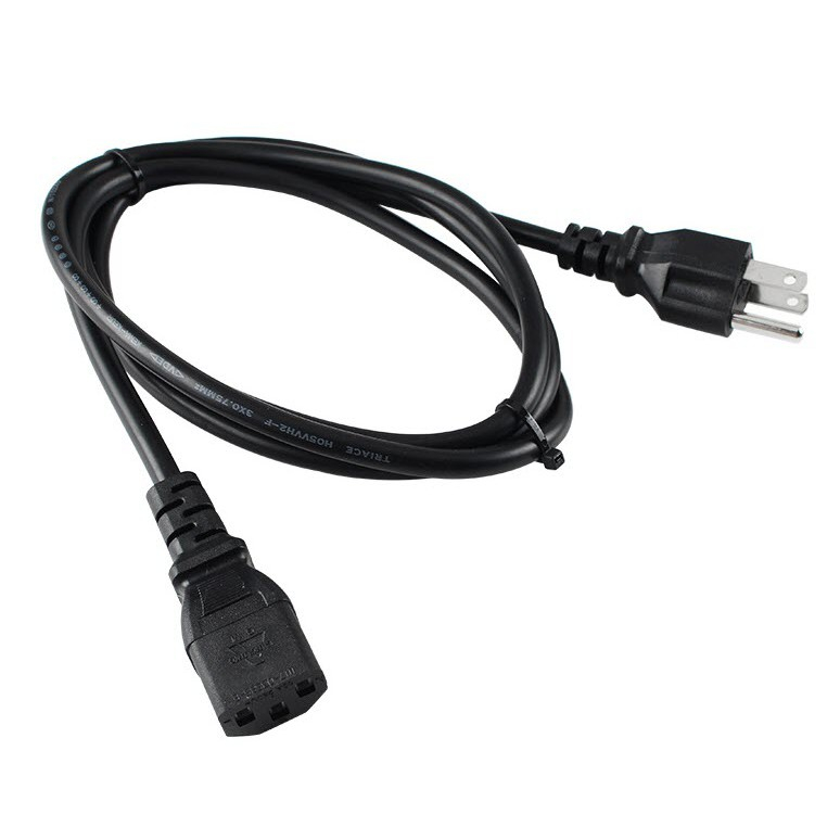 สายคอม สายโน๊ตบุค สายไฟ AC Power Cable รองรับสูงสุด 2500W สาย Power Supply สาย AC ยาว1.5m หนา0.75MM