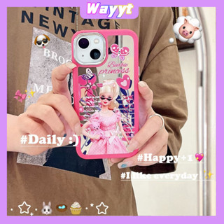 💖จัดส่ง24ชม💖iPhone 14 13 12 11 Pro Max เคส for เคสไอโฟน11 บางเบาพกพาง่าย แฟชั่น น่ารัก การ์ตูน Barbie y2k กระจกเงา Case