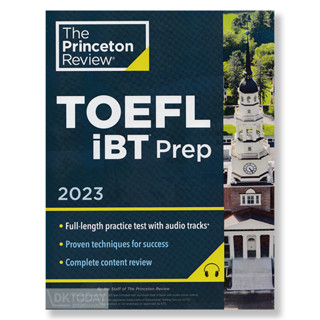 DKTODAY หนังสือ PRINCETON REVIEW TOEFL iBT PREP 2023 WITH AUDIO