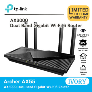 TP-Link Archer AX55 AX3000 Dual Band Gigabit WiFi 6 Router