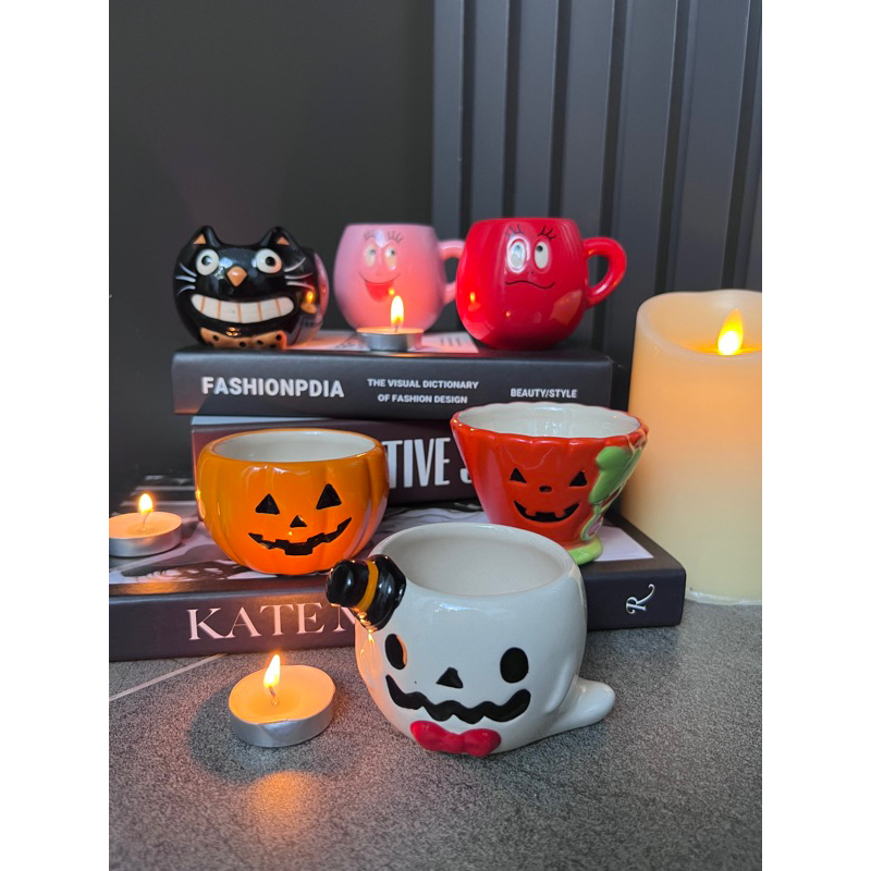 เชิงเทียน ฮาโลวีน ของตกแต่ง Halloween 🎃 แถมเทียนจุด :จะใส่เทียนหรือใส่ candy 🍭 ก็น่ารัก