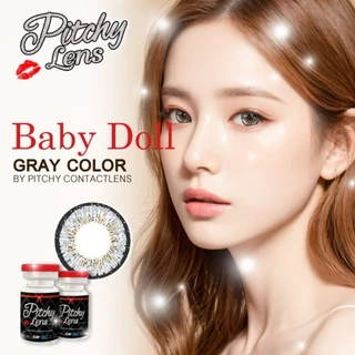 คอนแทคเลนส์ บิ๊กอาย รุ่น Baby Doll / Oilley 3 Tone สีเทา/ตาล Gray/Brown มีค่าสายตา (0.00)-(-10.00)