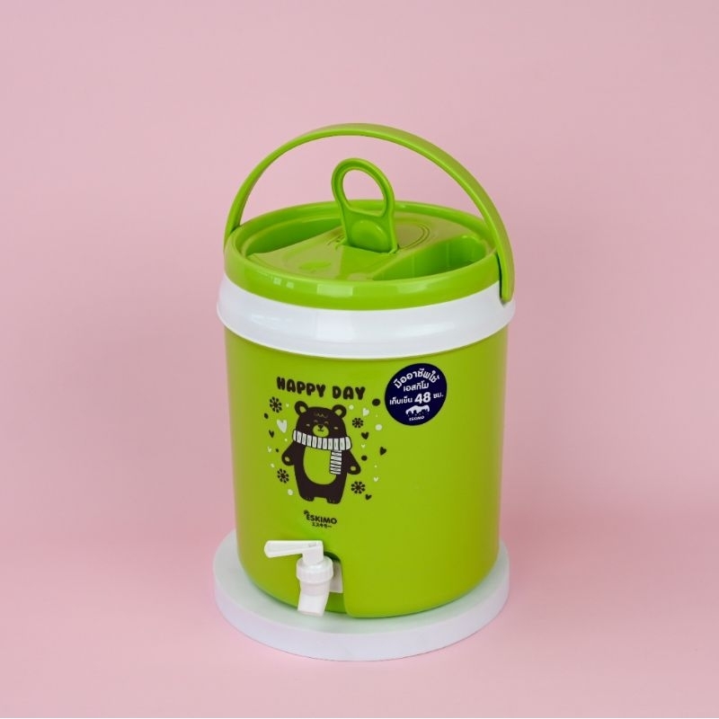 Eskimo กระติกน้ำ กระติกน้ำเก็บความเย็น มีก็อก ฝากเกลียว กระติกพกพา 6L