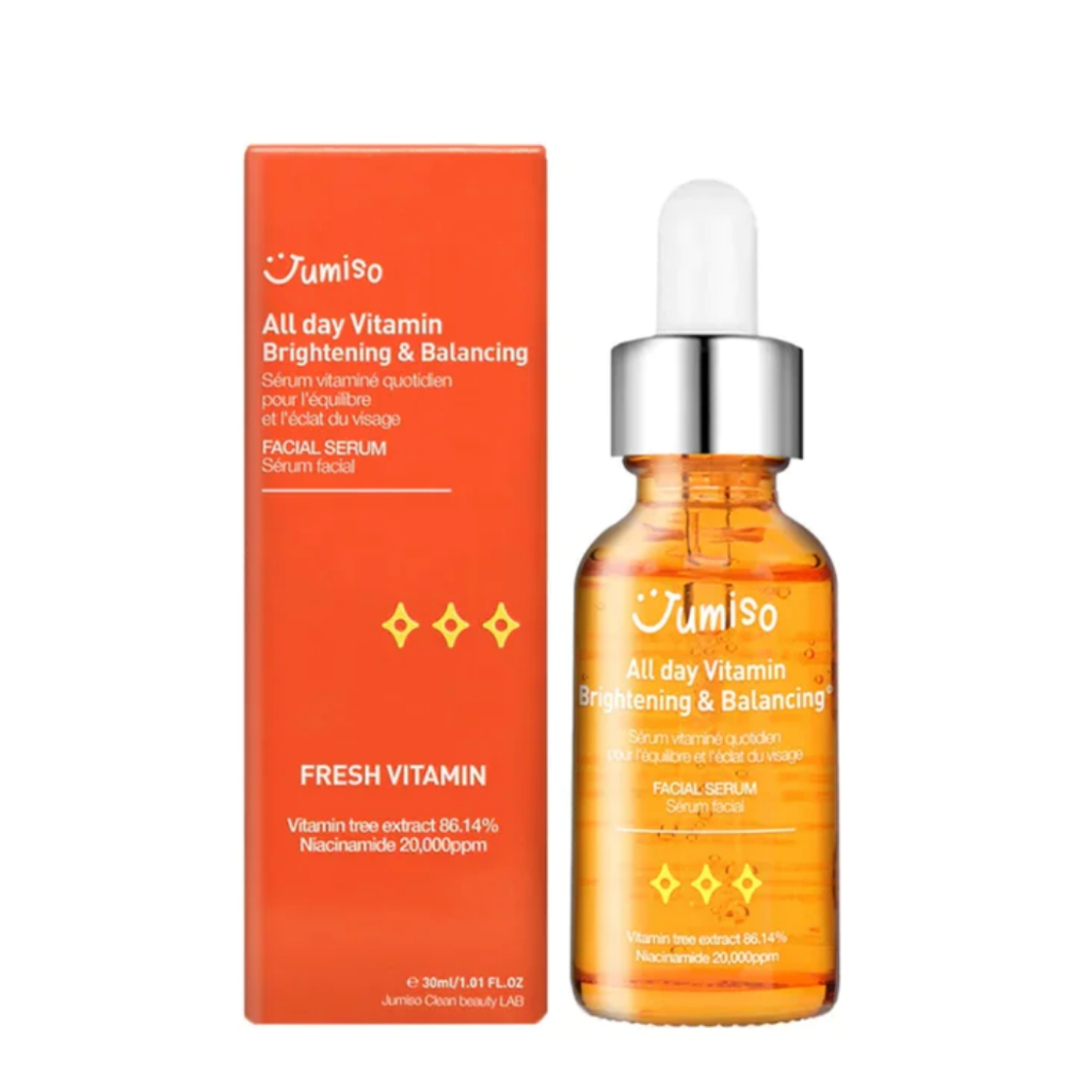 พร้อมส่ง JUMISO All Day Vitamin Brightening & Balancing Facial serum 30ml เซรั่มวิตามินเข้มข้น 86.14