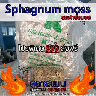 สแฟ็กนั่มมอส​(sphagnum moss) คลาสแมน นำเข้าจากประเทศ ชิลี By.คิมเกษตรเงินล้าน