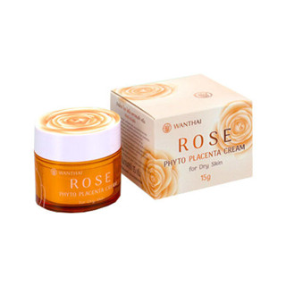 (1 กระปุก) ขนาด 50 กรัม Wanthai Rose Phyto Placenta Cream ว่านไทย โรส ไฟโต พลาเซนต้า ครีม สำหรับผิวแห้ง