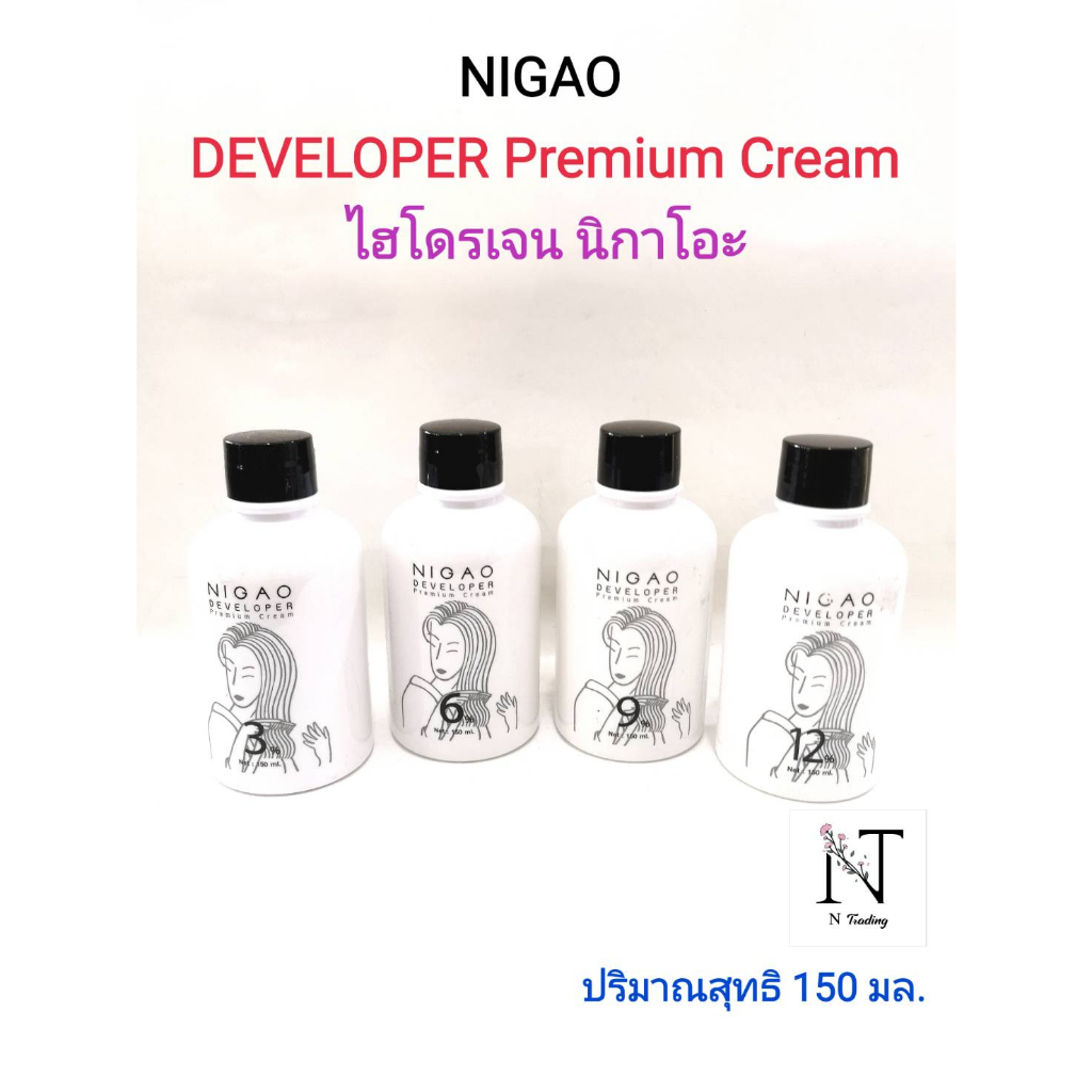 นิกาโอะ ดีเวลลอปเปอร์ พรีเมี่ยม ครีม ไฮโดรเจน 3-12 % 150 มล./Nigao Developer Premium Cream Net 150 Ml.