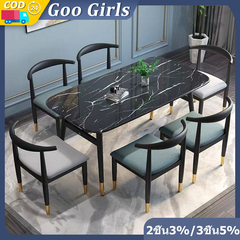 googirl👩โต๊ะรับประทานอาหาร 120 ซม. 140 ซม. ดูดีและคุณภาพดี