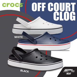 Crocs Collection รองเท้าแตะ รองเท้าลำลอง UX Off Court Clog 208371-001 / 208371-100 / 208371-410 (2390)