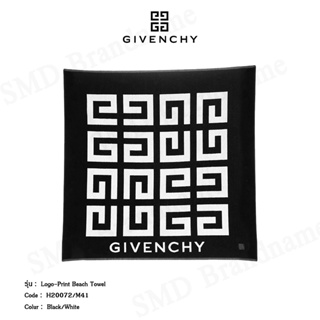 Givenchy ผ้าเช็ดตัว รุ่น Logo-Print Beach Towel Code: H20072/M41