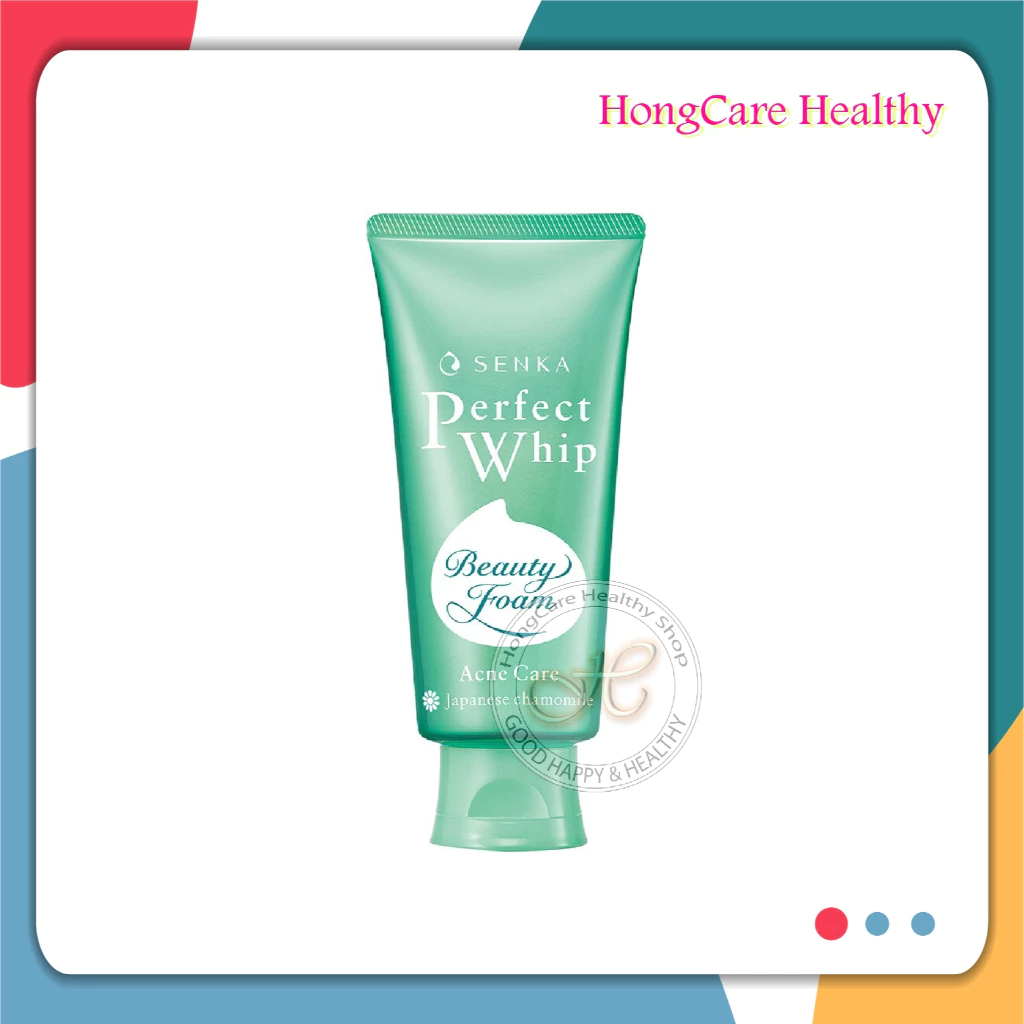 Senka Perfect Whip Acne Care A 100 g. หรือ 150 g วิปโฟมล้างหน้ เซนกะ เพอร์เฟ็ค วิป แอคเน่ แคร์ ช่วยดูแลผิวที่มีปัญหาสิว