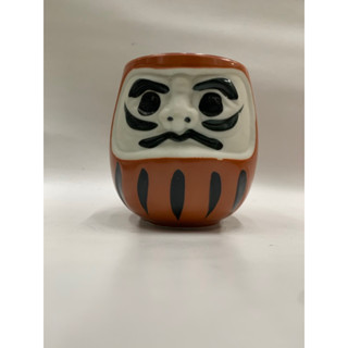 Daruma ดารุมะ ถ้วยน้ำชา ใบใหญ่ งาน เคลือบ